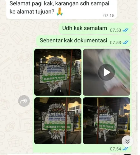 Pengiriman Papan Bunga Selamat Vihara Avalokitesvara