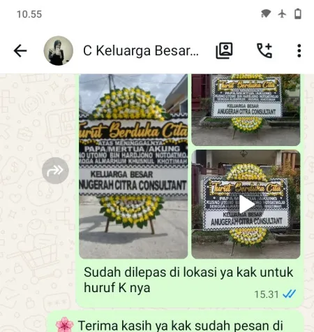 Pengiriman Papan Bunga Duka Vihara Avalokitesvara