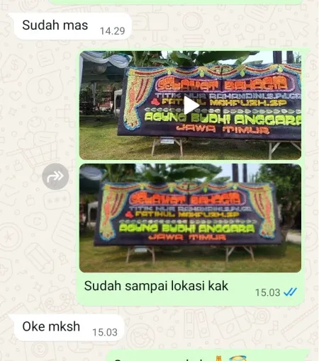 Pengiriman Papan Bunga Vihara Avalokitesvara